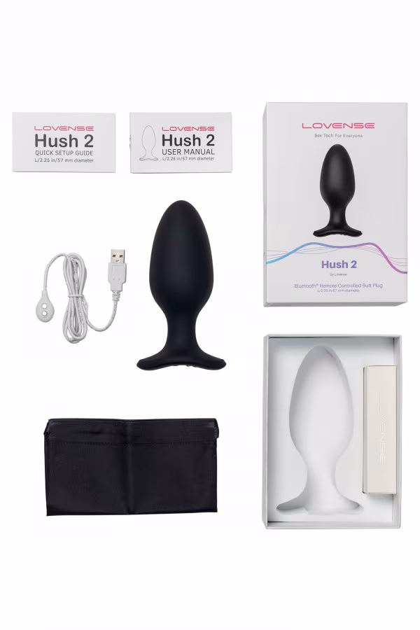 Plug vibrant connecté Hush 2  Taille XS de Lovense