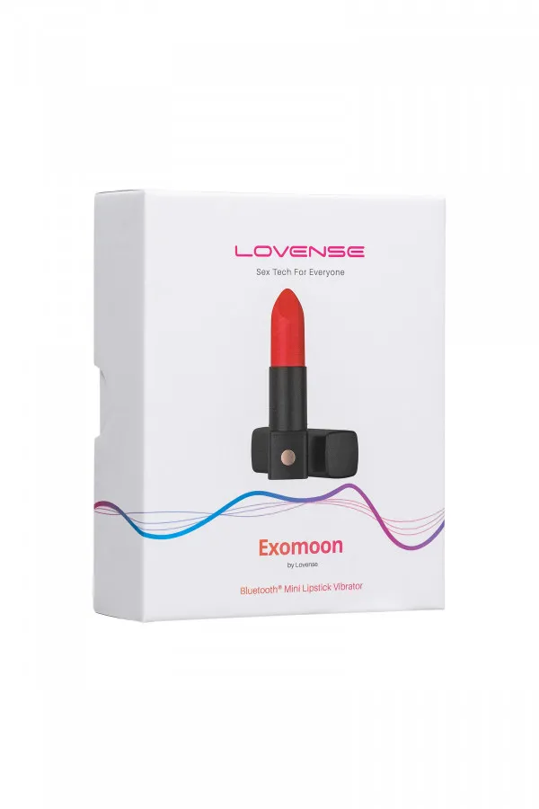 Mini vibromasseur connecté rouge à lèvres Exomoonn de Lovense