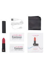 Lovense Exomoon, mini vibromasseur rouge à lèvres connecté