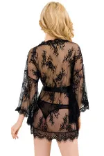 Déshabillé sexy transparent et string