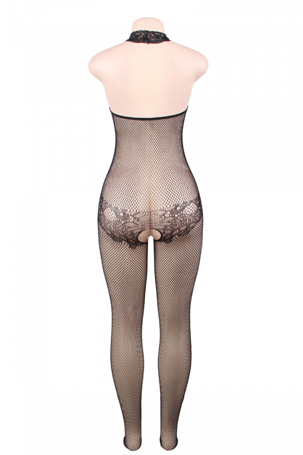 Bodystocking résille ouvert