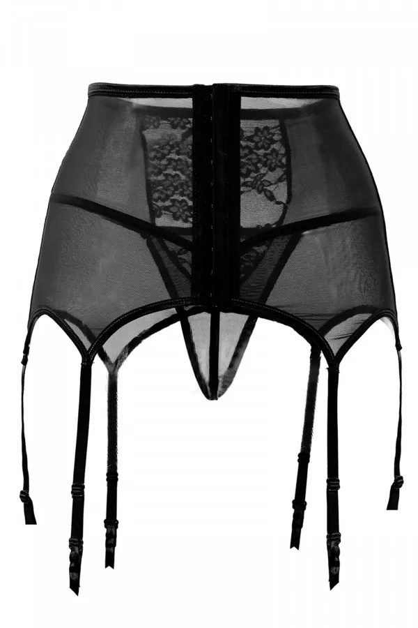 Serre-taille jarretelles avec string - Porte-jarretelles sexy