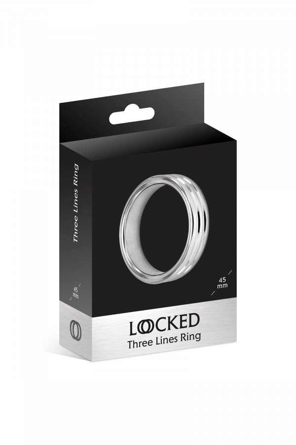 Three Lines Ring, anneau de pénis en métal