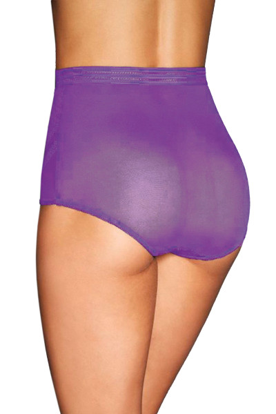 Culotte haute violette sexy fine maille
