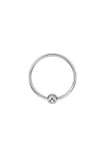 Single Tor, anneau de gland en acier avec boule