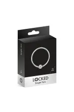 Single Tor, anneau de gland en acier avec boule