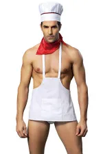 Costume sexy de cuisinier complet
