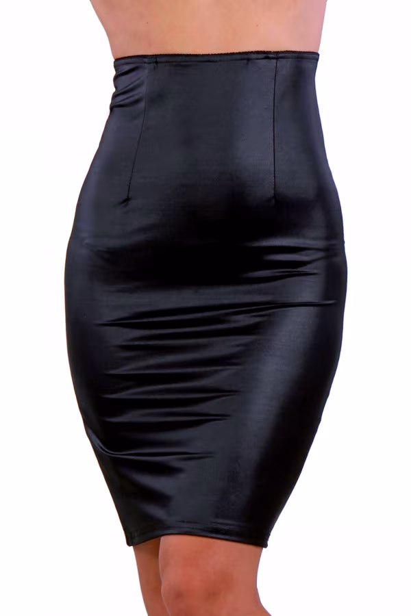 Jupe sexy crayon noire avec taille haute