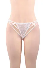 Nuisette longue dentelle et voile