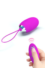 Oeuf vibrant à télécommande sans fil violet