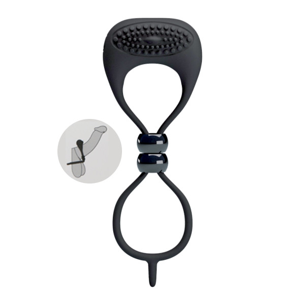 Anneau Double Vibrant Réglable Pretty Love - Duo Stimulation Puissante