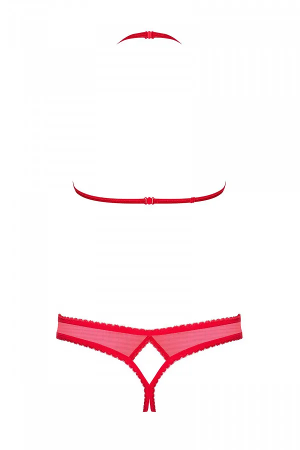 Ensemble lingerie coquine ouvert avec bijoux - Concorde Love