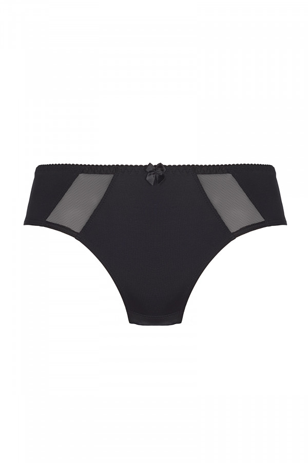 Culotte unie bandes micro résille