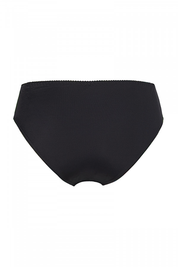 Culotte unie bandes micro résille