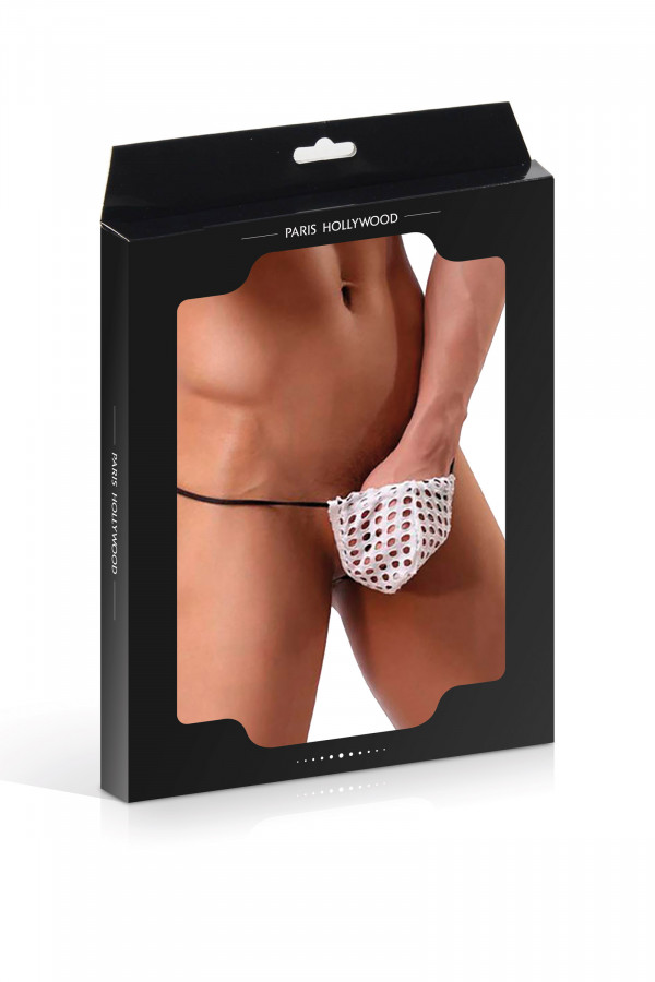 String ajouré noir pour homme