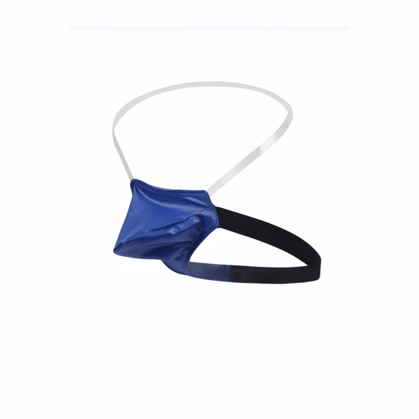 Jock strap bleu lingerie homme