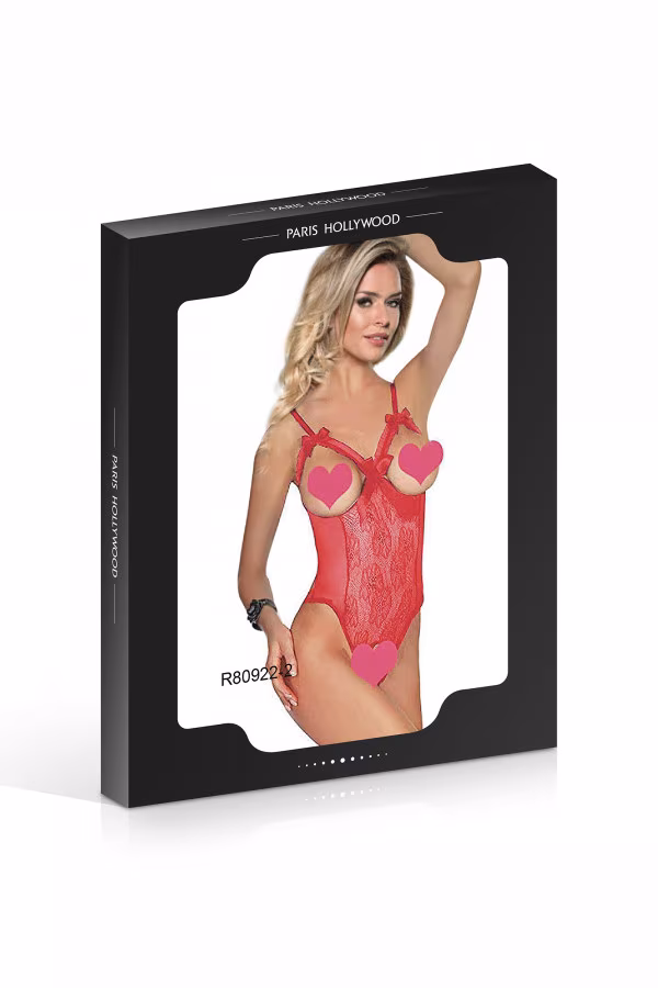 Body noir seins nus entre-jambes ouvert