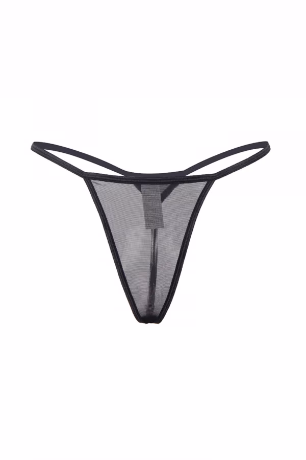 Porte-jarretelles dentelle noire et string pas cher