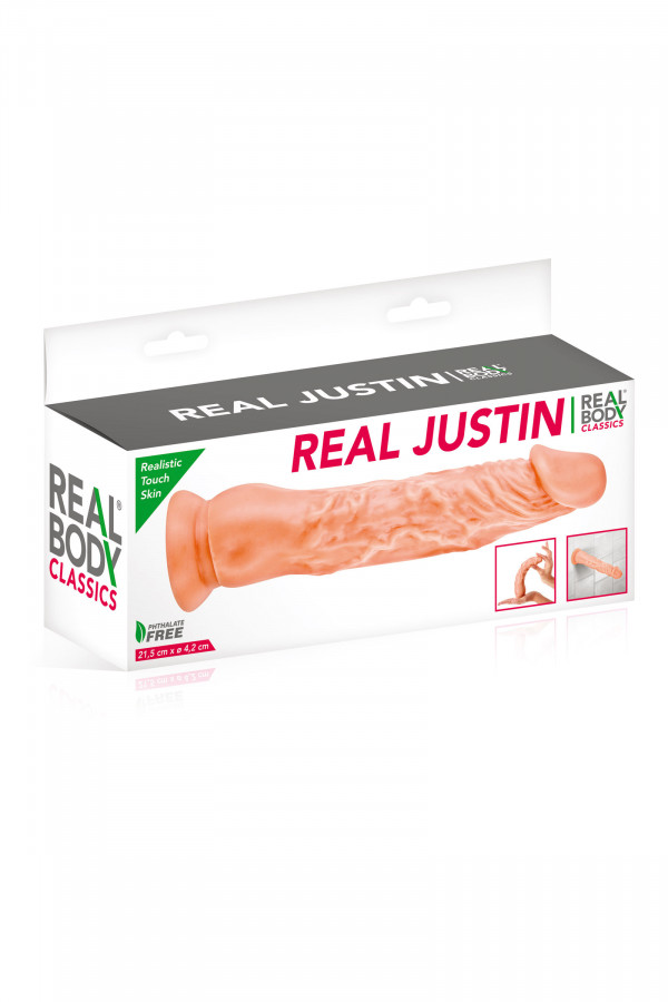 Gode ultra réaliste avec ventouse Real Body Justin 21.5cm