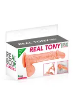 Gode ventouse ultra réaliste avec testicules Real Body