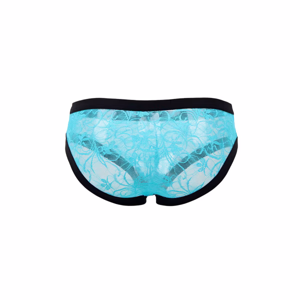 Slip homme en dentelle noire pas cher
