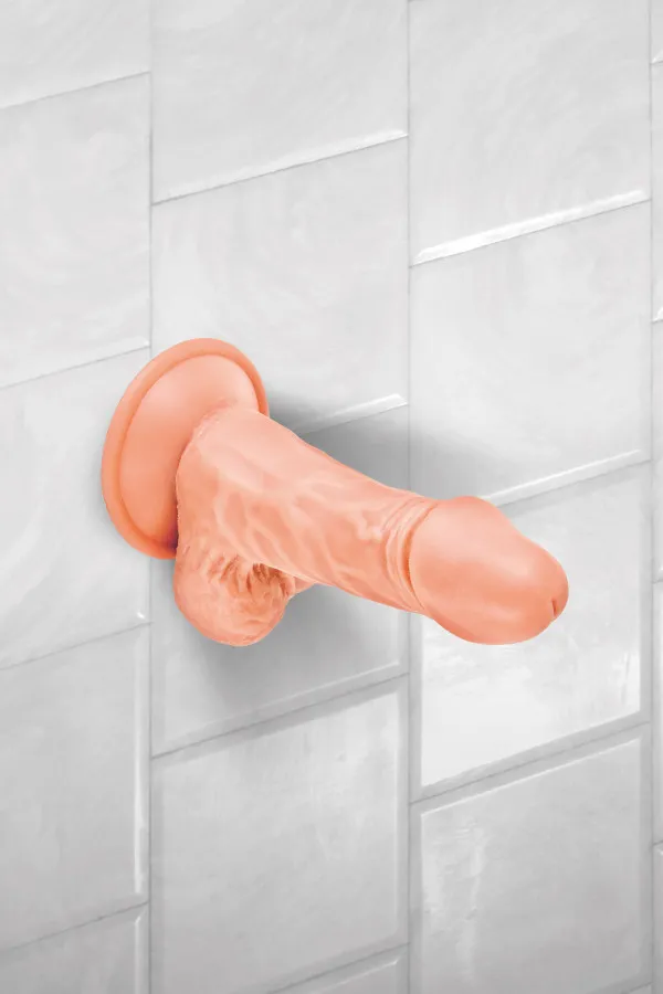 Sex toy réaliste gode testicules 13cm