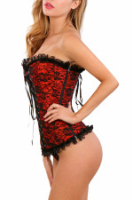 Corset en dentelle et string
