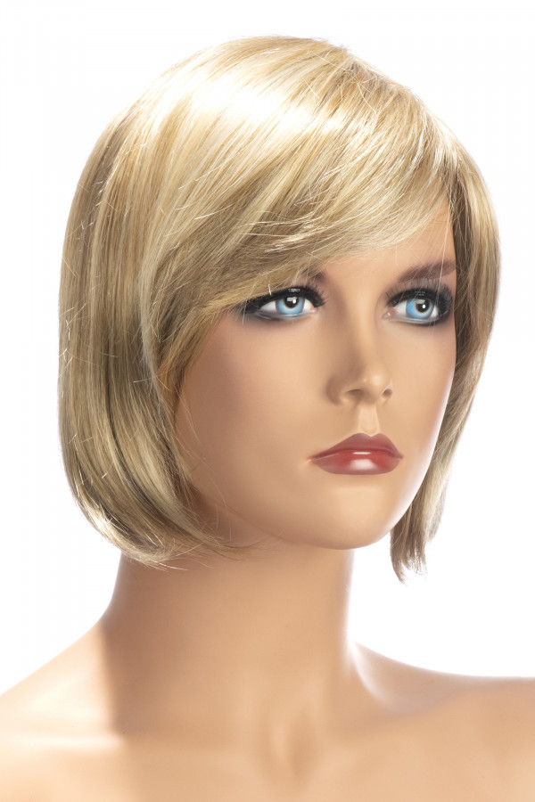 Perruque cheveux courts mèches blondes Bérangère