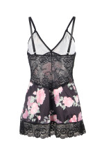 Nuisette fleurie et string