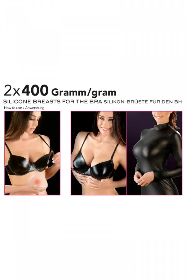 Faux seins en silicone 400gr