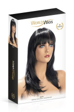 Perruque cheveux mi-longs brun Kate