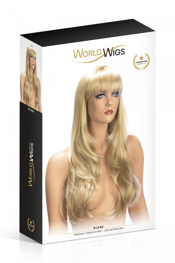 Perruque cheveux longs ondulés blond Diane