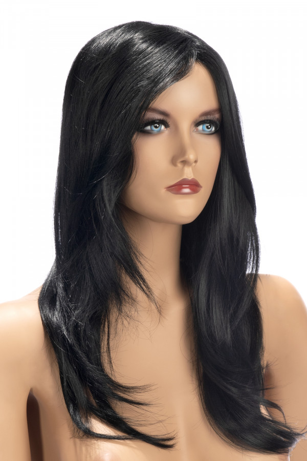 Perruque cheveux longs brun Olivia