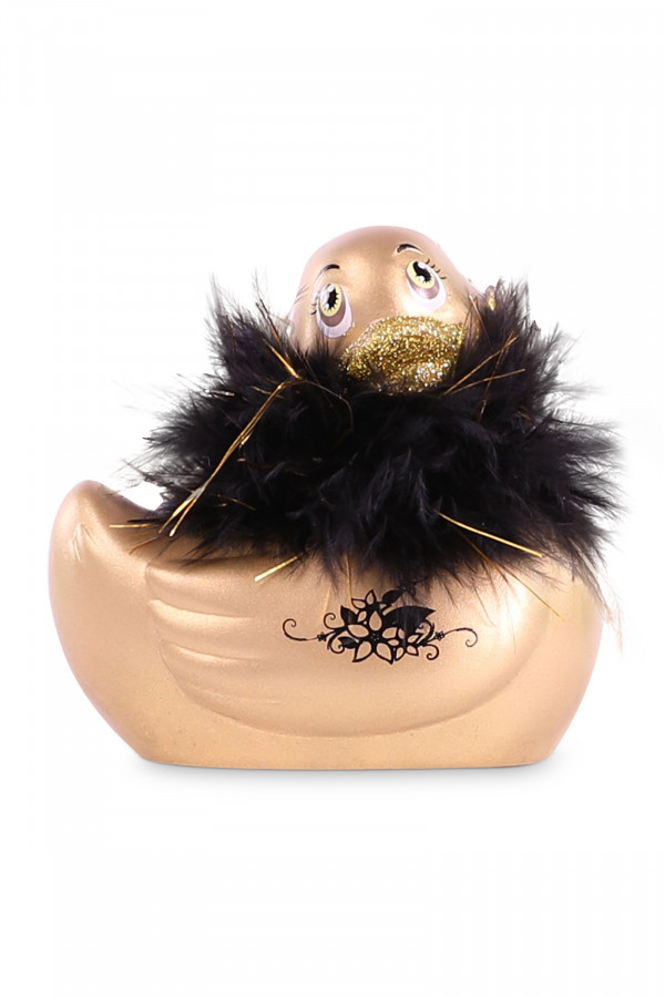 Sextoys Canard vibrant noir avec Swarovski et boa 7 vitesses