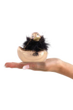 Canard vibrant I Rub My Duckie à plumes or