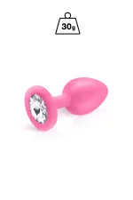 Plug bijou en silicone Cloud rose
