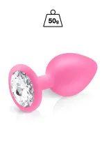 Plug bijou en silicone Cloud rose