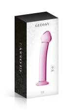 Glossy n°14, dildo en verre point G 17,5cm