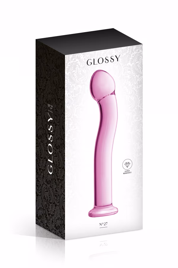 Gode en verre transparent stimulation du point G