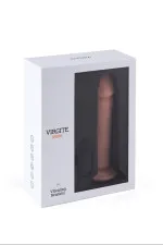 Virgite Vibrating Realistic, gode ventouse réaliste et vibrant en silicone