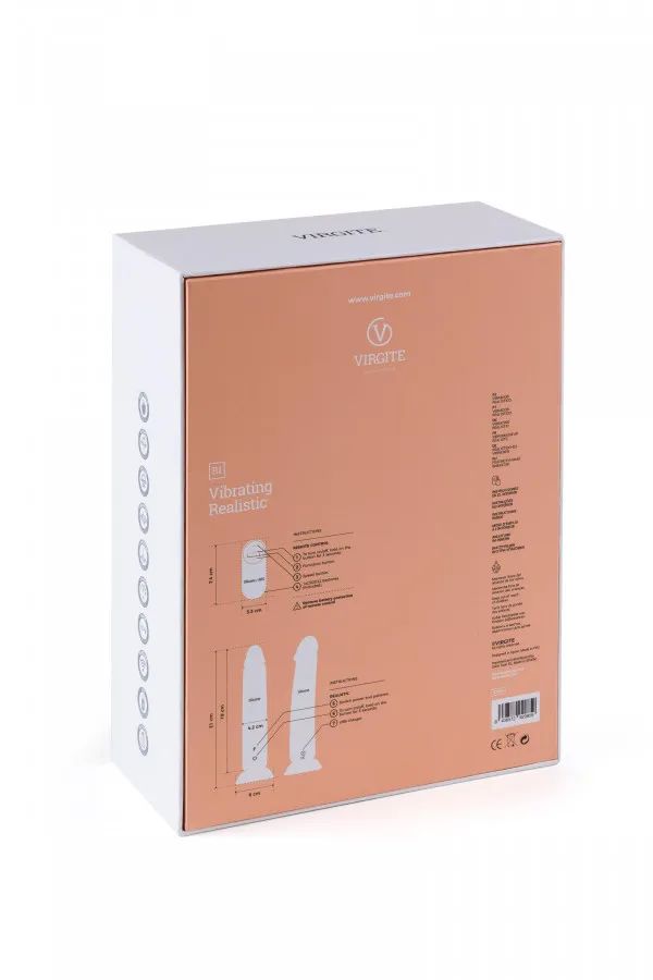 Sextoys : gode vibrant 21cm réaliste puissant avec télécommande usb