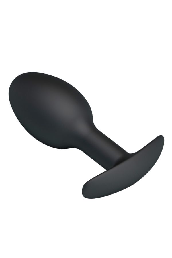Plug anal en silicone avec bille oscillante