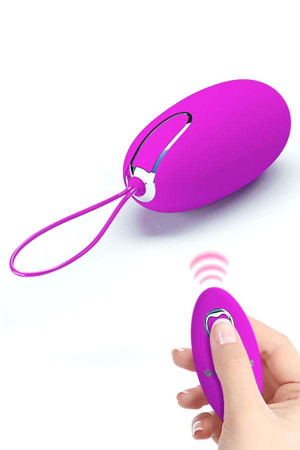 Joyce, œuf vibrant lisse avec télécommande sans fil