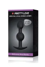 Plug anal avec 2 billes oscillantes