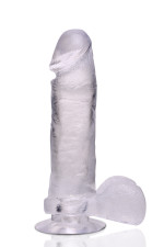 Real Size Jelly 8", gode ventouse réaliste 21cm