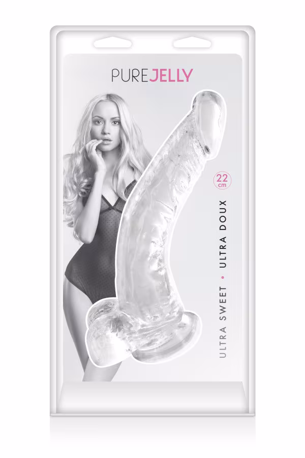 Gode long et fin avec ventouse