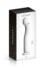 Glossy n°27, gode en verre point G 19,5cm