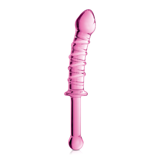 Dildo puissant en verre avec poignée 23cm pas cher