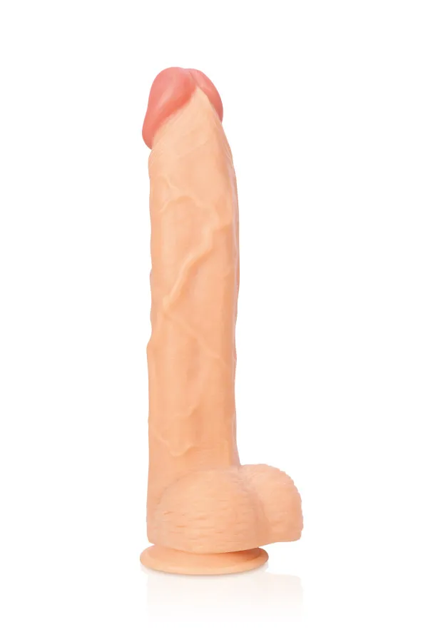 Gode réaliste géant noir : sextoys de 34.5cm