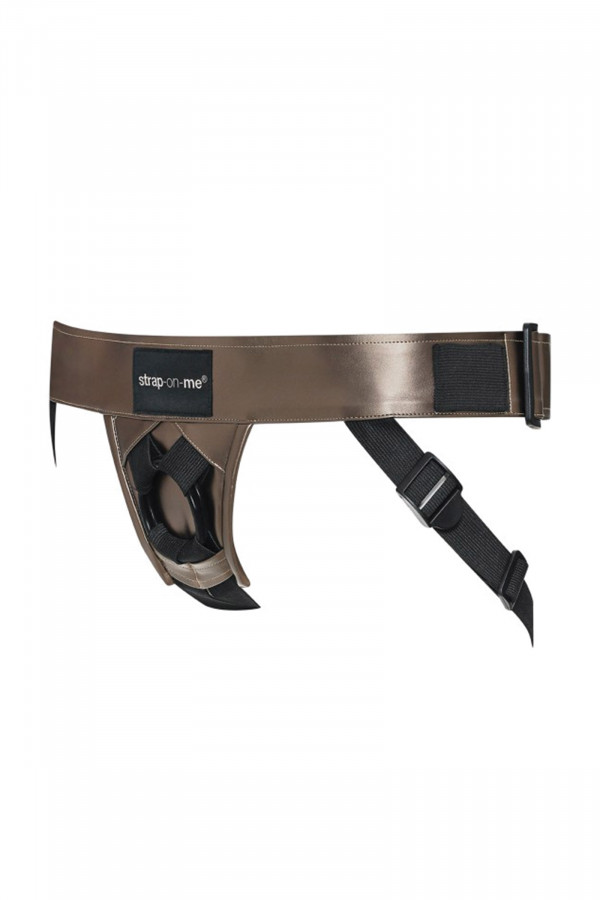 Harnais simili cuir ajustable pour dildos